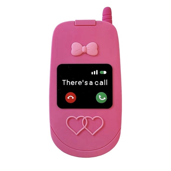 The Unbranded Brand Other - 3D‎ Bow Phone Call Makeup Mirror Phone Case For iPhone 17 Pro Max